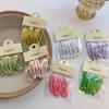 5 pz/set Colore Della Caramella BB Clip di Capelli Rotti Clip Fissa Tornante Copricapo Delle Donne Della Ragazza di Una Parola Clip Laterale Frangia Dei Capelli clip di capelli