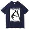 Rejeter l'Humanité Retourner au Singe T-shirt Mignon Drôle Meme Singe Japonais Impression Graphique T-shirt Homme Coton T-shirts Oversize