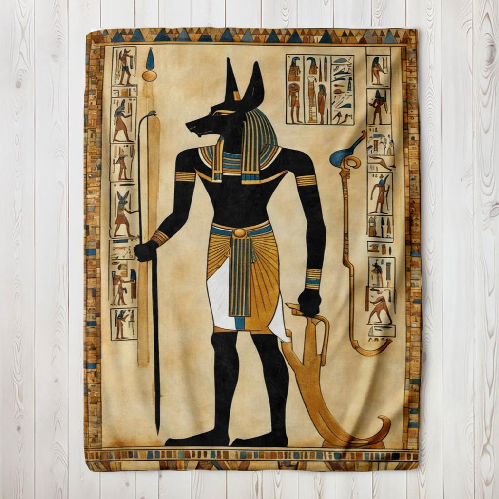 Ancient Egyptian Civilization Thin Blanket The Ancients Daily Printed Warm Throw Blanket for Sofa Bedroom Office Plush Quilt