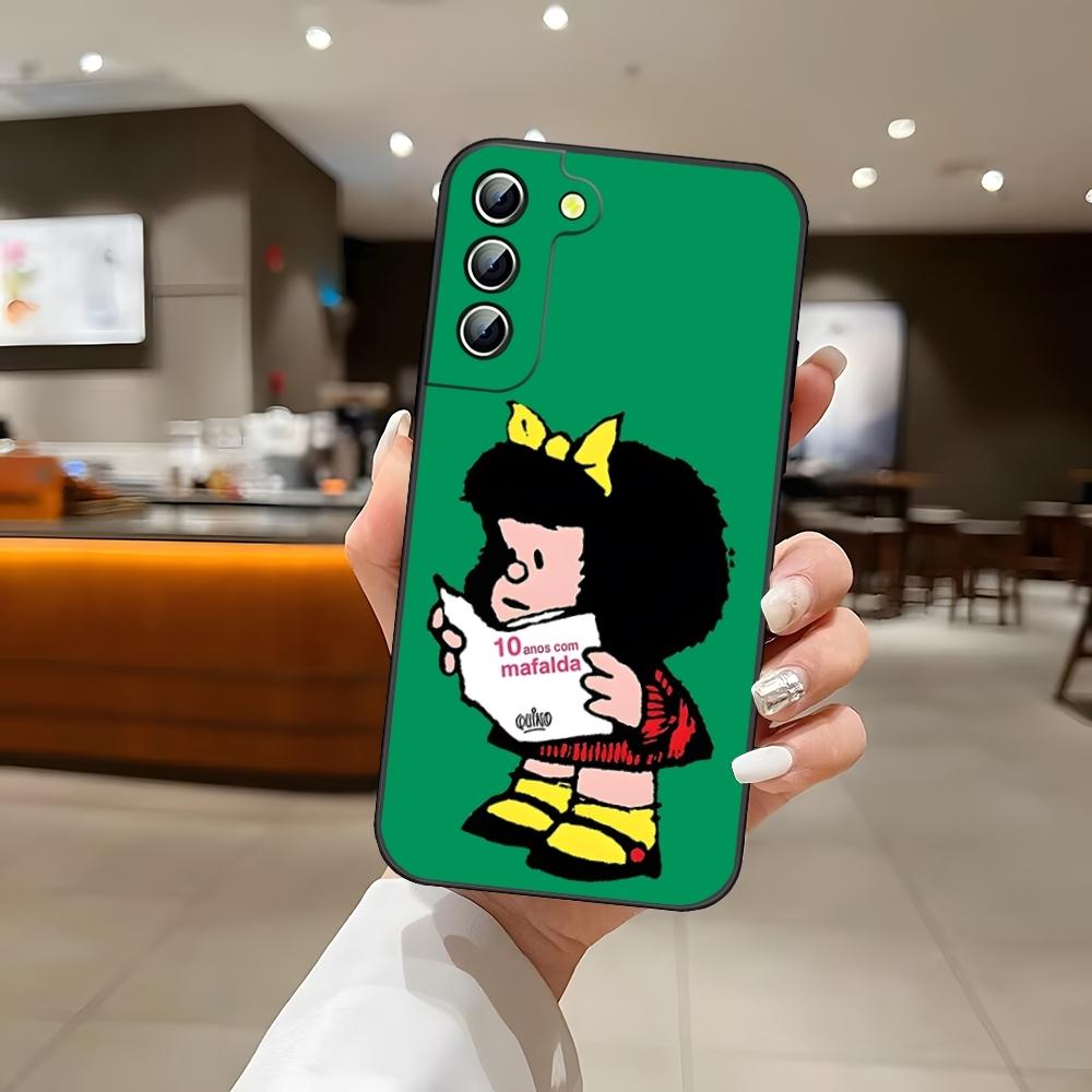 Comics Mafaldas Phone Case Back Cover for Samsung S24 Ultra S22 S23 S20 Fe S21 Plus Galaxy A54 A34 A24 A53 M54 Note 20
