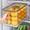 Transparent Japanese Refrigerator Storage Box for Vegetables and Fruits - Food Grade