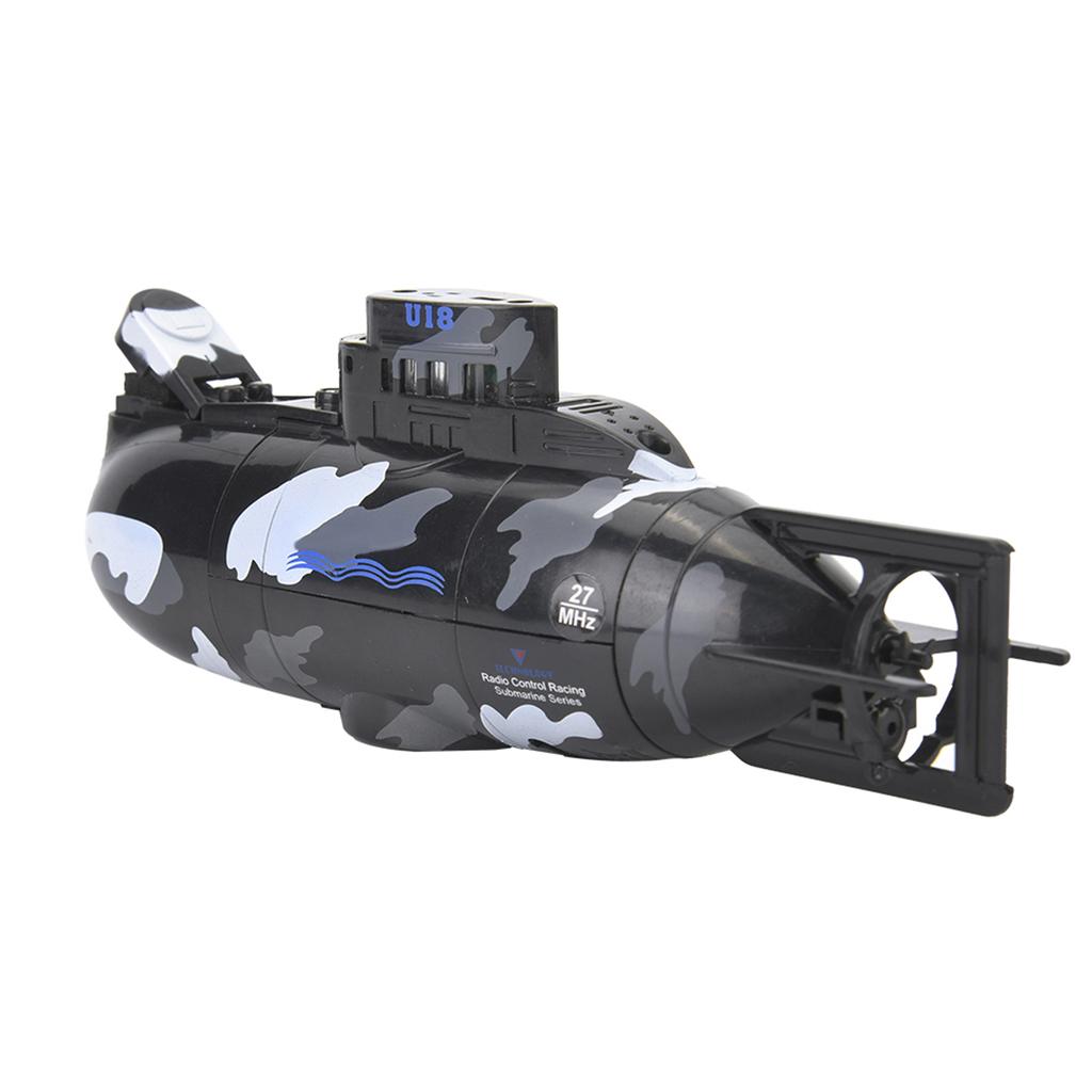 Simulation Military Remote Control 6 Channel Submarine Toy Model (Black)