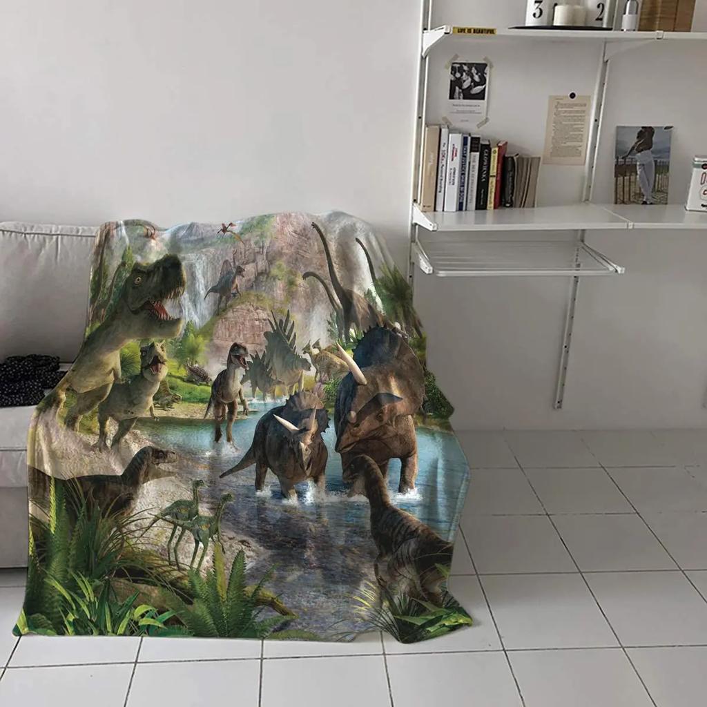 Manta navideña para sofá cama, diseño de pingüino con gorro navideño, suave, acogedora y ligera, de franela polar.