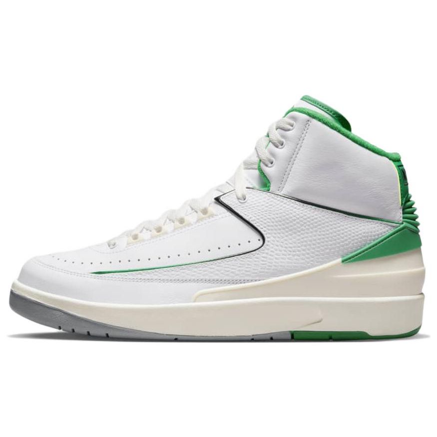 

Air Jordan 2 Retro Lucky Green Мужские кроссовки Белый Парус Светло-Стальной-Серый DR8884-103 41