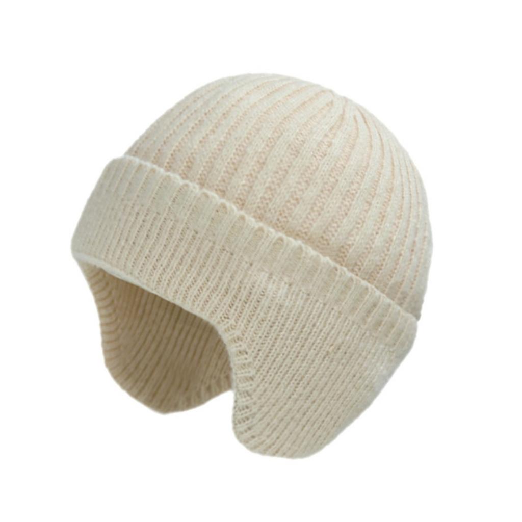 Knitted Hat, Men's Hat, Ear Protection Hat, Thickened Velvet, Outdoor, Warm Hat, Windproof Hat, Cold Proof Hat, Knitted Hat