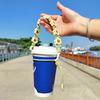 Outdoor Water Bottles Handle Handwovens Flower Cord Drink Bottle Carriers Strap