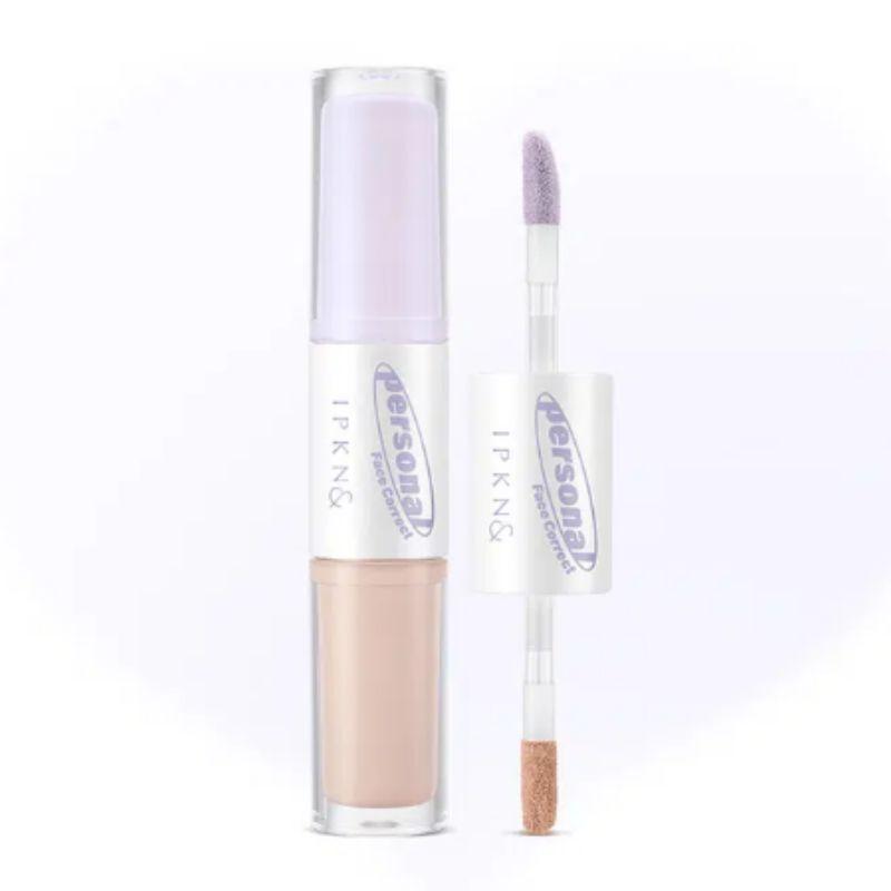 IPKN Personal Tone Correcting Concealer Duo Lavender Concealer 3.3g + Corrector 2.8g Brightening Cover K-Beauty