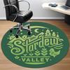 1pc Stardew Valley Office Round Area Rug, Indoor Mat Suitable For Office, Under Office Chairs Bedroom Living Room Home Decor  A0908153