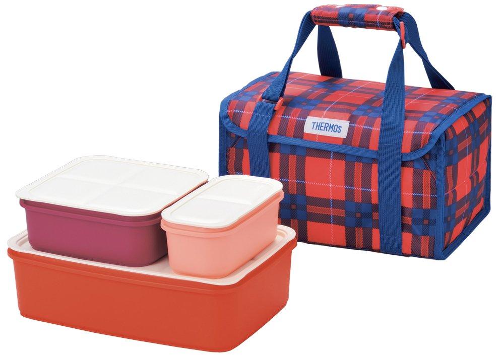 Thermos Family Fresh Lunch Box, Red Check, DJF-4002 RC