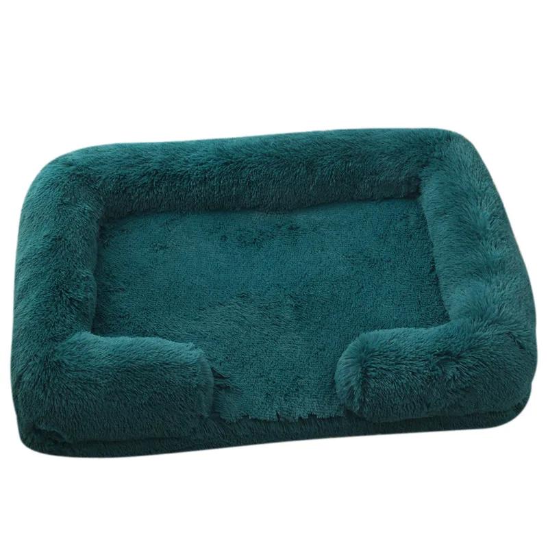 Grand lit pour chien en peluche pour animal de compagnie, coussin épais d'hiver, lit de couchage pour chien, canapé amovible, petit et grand chien