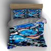 Blue, dynamic, abstract. Bedding Duvet cover sets Duvet covers Pillowcases gifts (1 * Duvet Cover 2 * Pillowcases, without duvet insert)