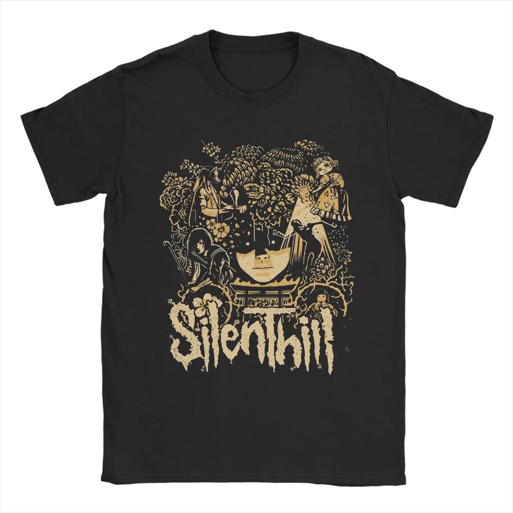 Men's Horror Game Silent Hill F T Shirt Hinako Shimizu Cotton Clothing Novelty Short Sleeve Crew Neck Tees Summer T-Shirt
