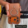 Luksusowy Błyszczący Etui z Brokatem i Diamentową Folia na Obiektyw dla Dziewczyny na iPhone 17 Air 16 15 14 Plus   11 Pro Max Magnetyczne Pokrowiec Magsafe