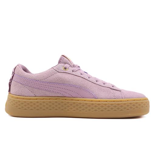 Puma Smash Platform Frill Sneaker Low Damen Lila Braun Womens 366928-05