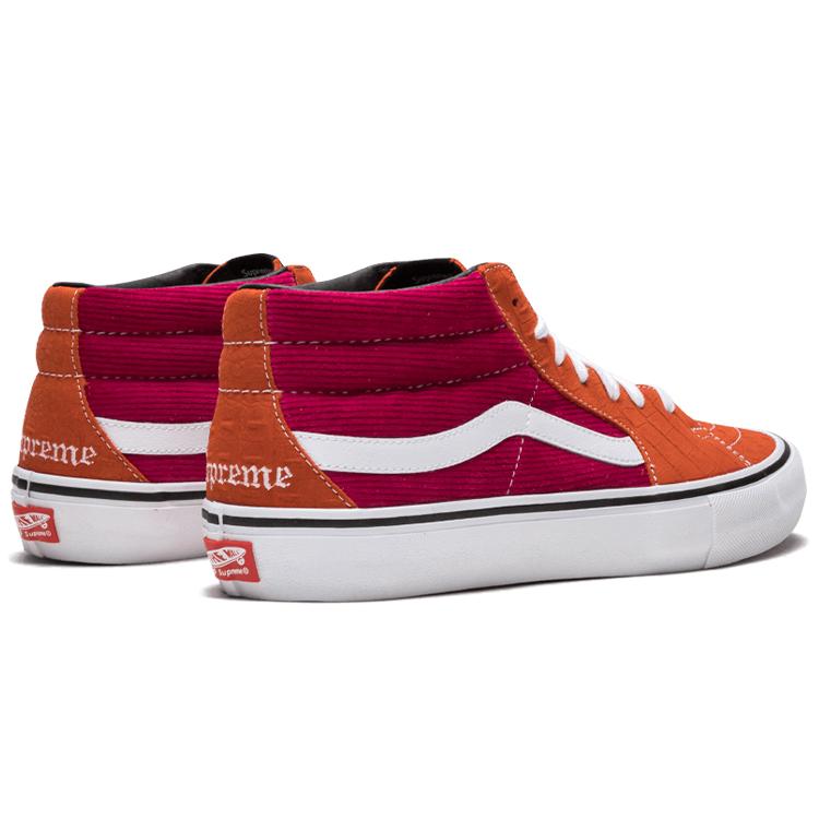 Sk8 Mid Supreme x Sk8 Mid Vans Pro 'Corduroy Croc' VN0A347UPUJ