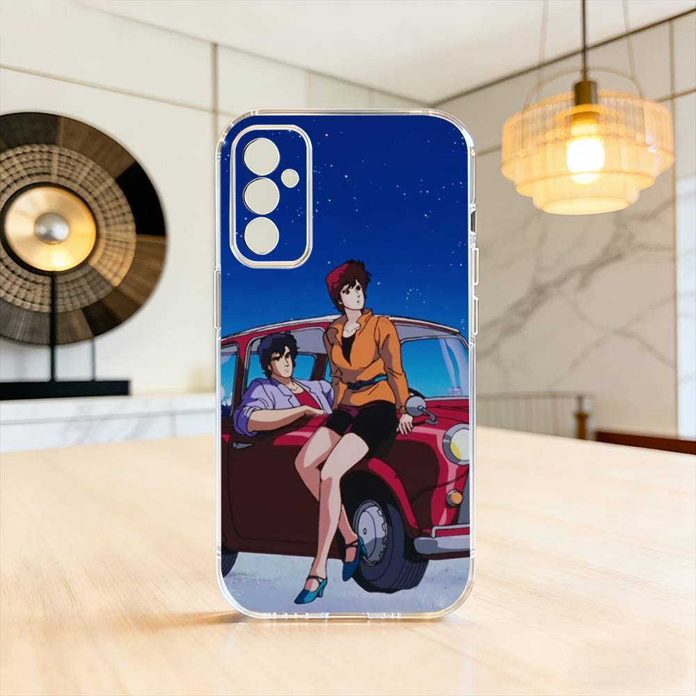R-Retro City Hunter Comic  Phone Case For SamsungA10,12,20,21S,30,31,40,50,51,52,70,71 Transparent Cover