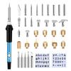 Soldering Iron Kit Adjustable Temperature Electric Pyrography Pen Soldering Engraving Tools 60W US Plug 110V