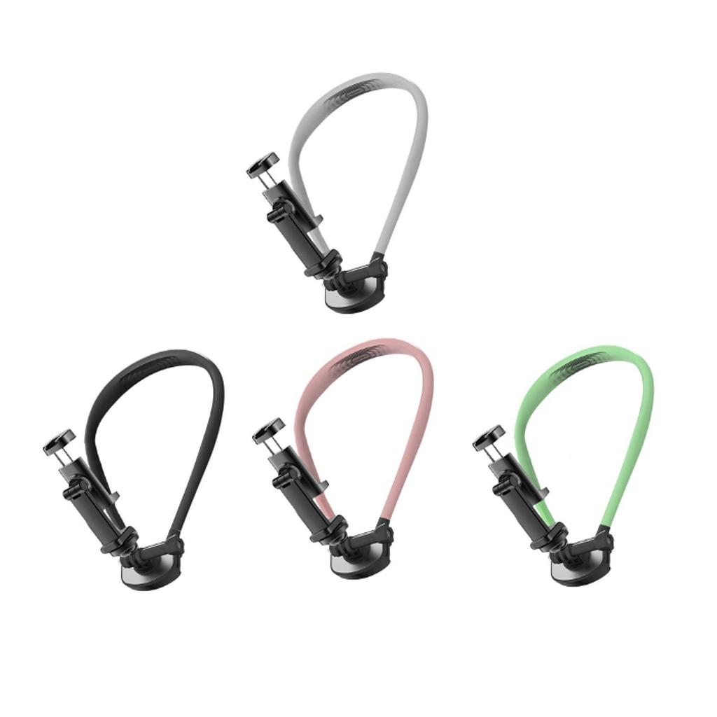 Neck Phone Holder with Clip Hands Free Accessories Silicone Exterior for Video Recording