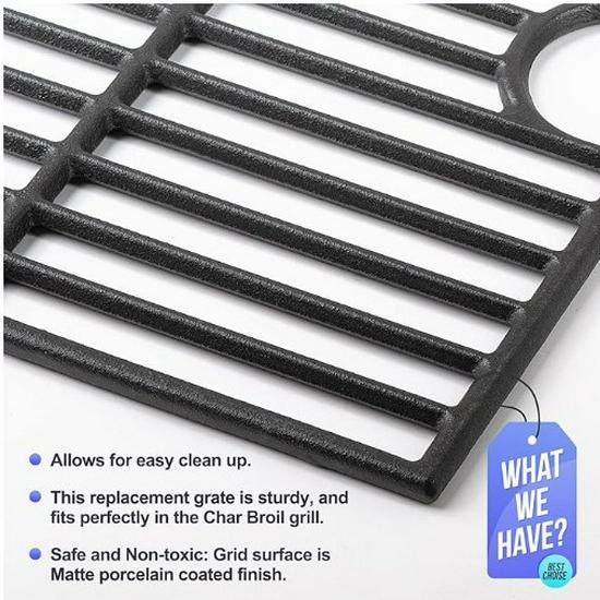 Black Matte Enamel Outdoor Grill, Kitchen & Bathroom Storage Rack, Refrigerator Shelf