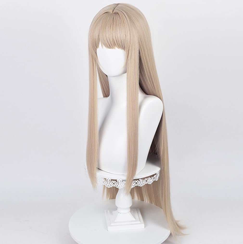 LAOBAO Viper Cosplay Wig - Blonde Long Straight Hair - Heat Resistant - Costume Wig for Disguise, Parties, Festivals, Halloween, Fancy Dress (Viper)