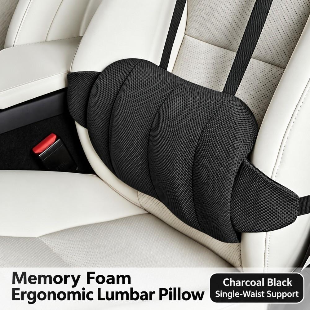 Breathable Mesh Lumbar Support Cushion Memory Foam Back Support Pillow For Car Seat