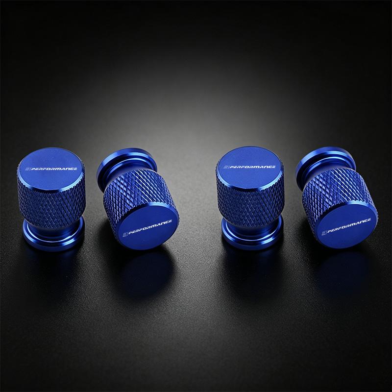 4Pcs Aluminum Car Wheel Tire Valve Caps Tyre Rim Stem Covers Airdust Waterproof For BMW M Performance Logo 1 3 5 Series X1 X3 X5 CD0