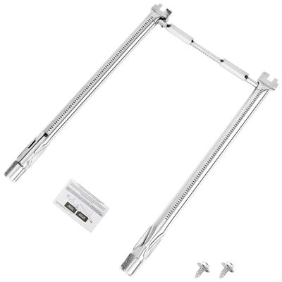 Stainless Steel Grill Burners Replacement Set for Even Heat Distribution Corrosions Resistant Outdoor Grill Components