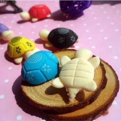 Cute Cartoon Color Novel Turtle Children's Toy Eraser Can Decorate Desktop Accessories