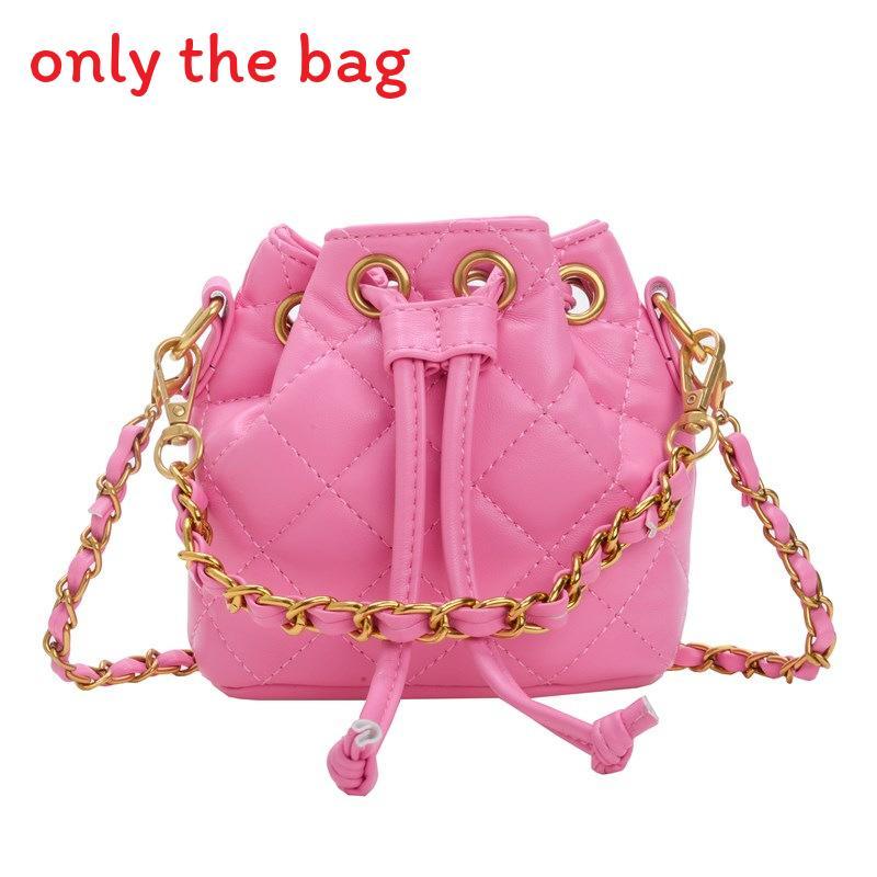 

Kids Water Bucket Bag With Sewn Details And Lightweight Material For School And Outings Яскраво-рожевий