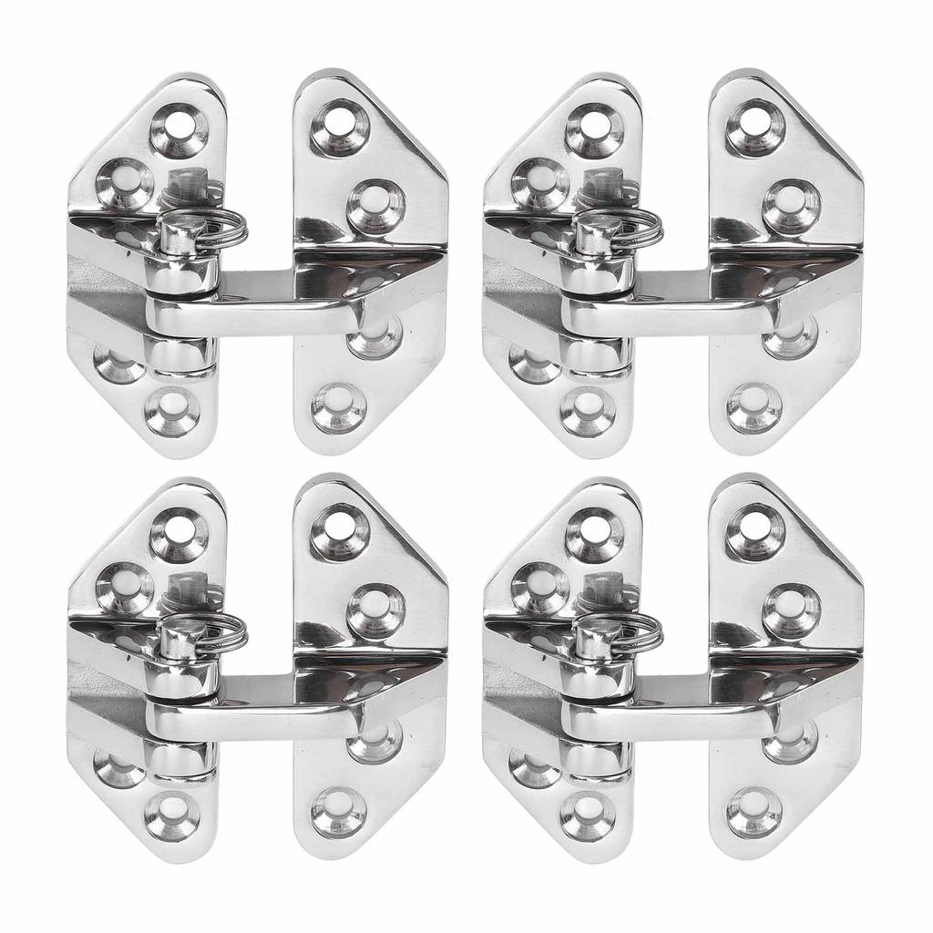 4PCS Boat Door Hinges 316 Stainless Steel Hatch Hinge Replacement for Marine Ship Inflatable Yacht 70x67mm