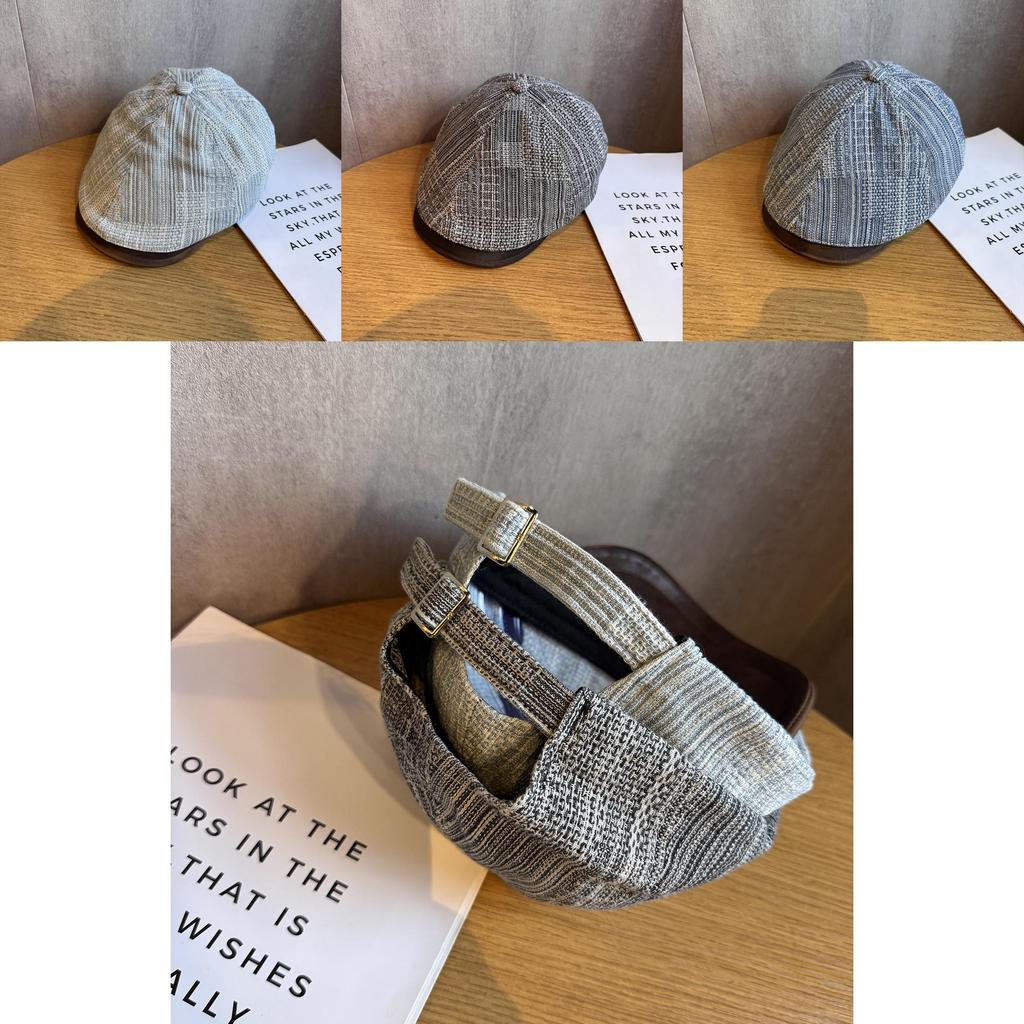 Retro Spliced Design Denim Cap For Women With Sunshade And Breathability For Casual Summer Style