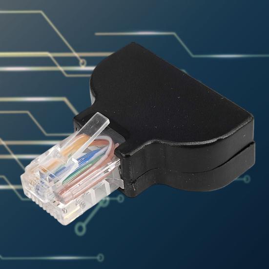 RJ45 Screw Terminal Adaptor Connector Stable Universal RJ45 Male To 8 Pin Screw Terminal Connector Ethernet Extender