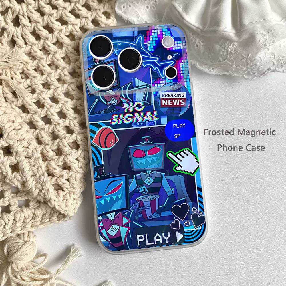 Trust Us VOX H-HazbinS Phone Case For iPhone 17,16,15,14,13,12,11 Pro,Max,Plus,Mini,Air,E Magnetic Frosted Clear