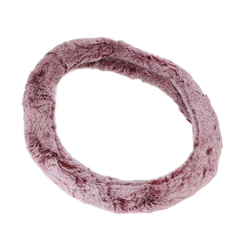 15 Inch Steering Wheel Cover Imitation Wool Plush Auto Steering Wheel or Interior Accessory for Men Women