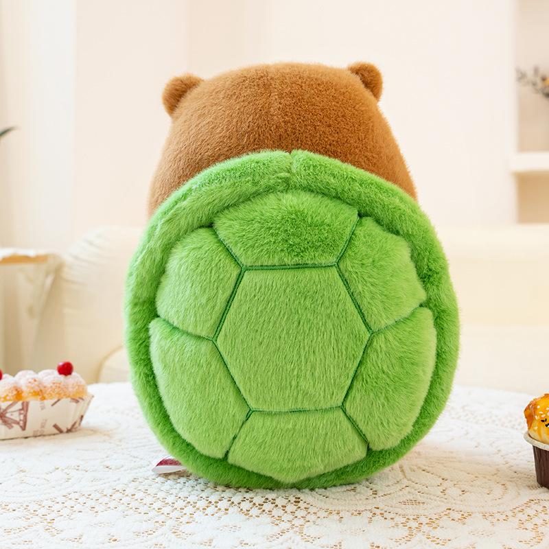 Creative Transform Capybara Plush Toys Cozy Fluffy Cartoon Bee Turtle Capybala Doll Chubby Cuddly Companion Animal Birthday Gift