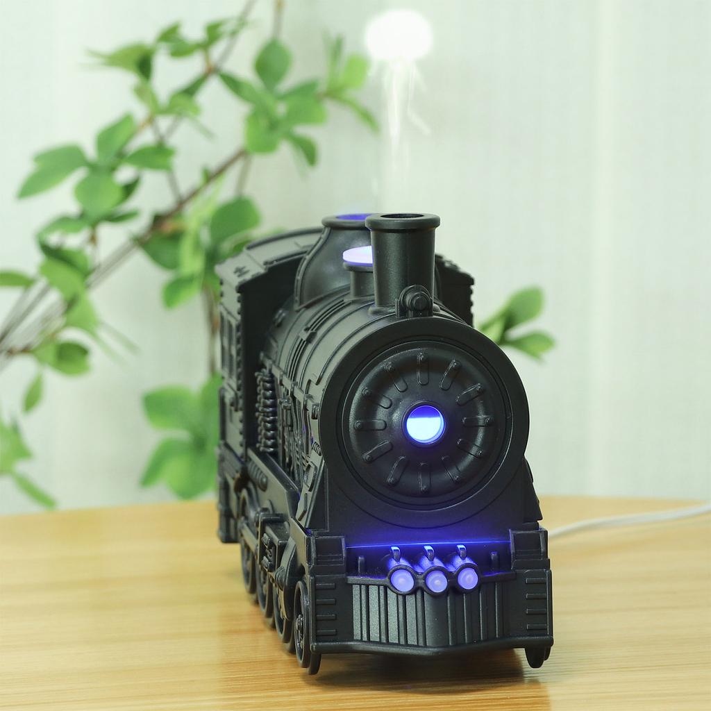 Cool Mist Humidifier 2 Lighting Modes Train Shape 100 To 240V Essential Oil Diffuser with Remote Control for Office