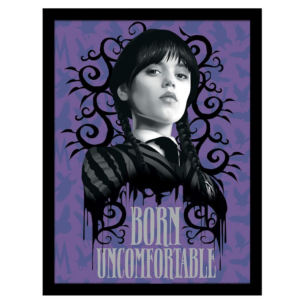 Wednesday Uncomfortable Framed Poster