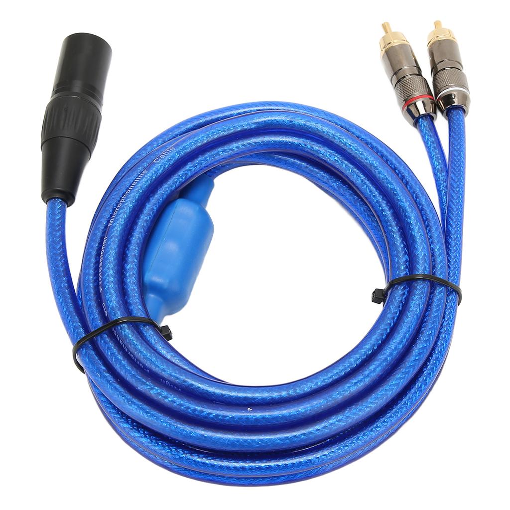 XLR Male To Dual RCA Sound Cable 1 XLR Male 3 Pin To Dual RCA Male Y Splitter Cable for Home