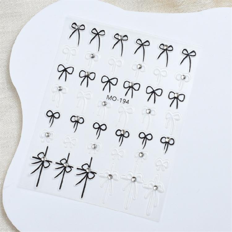 DIY Manicure Art Decoration Small Bow Nail Stickers Easy To Apply and Remove