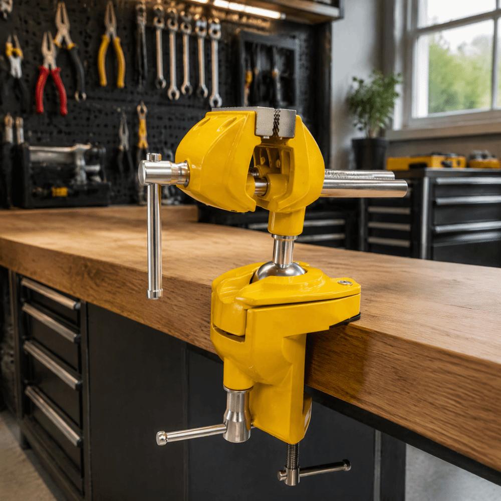 Precision Casting Mini Bench Vise Swivel Table Vise  Clamping and Processing Small Workpieces