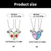 2 Pezzi Metà Cuore di Avocado Collana Migliore Amico Regalo Bestie Set Collane Amicizia Avocado Cuore Catena Clavicola Regolabile