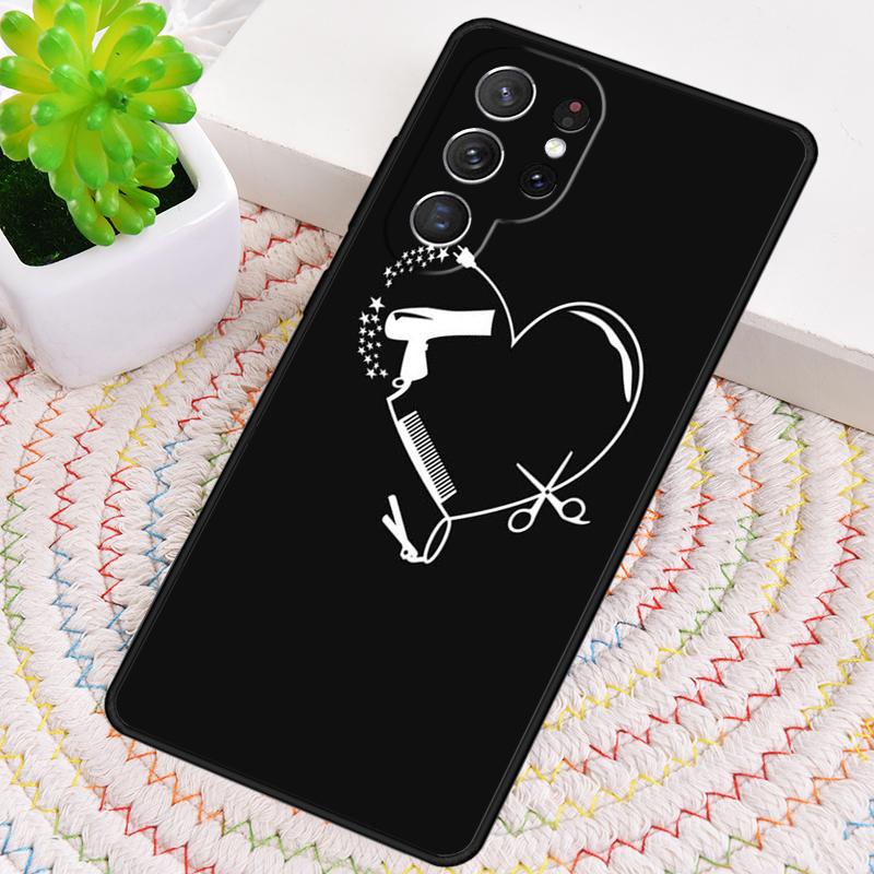 

Hair Stylist Hairdresser Silicone Phone Case For Samsung Galaxy note 10 pro S26 S25 S24 S23 S22 S21 Plus S25Ultra Capa Cover Galaxy S20 Ultra 5G
