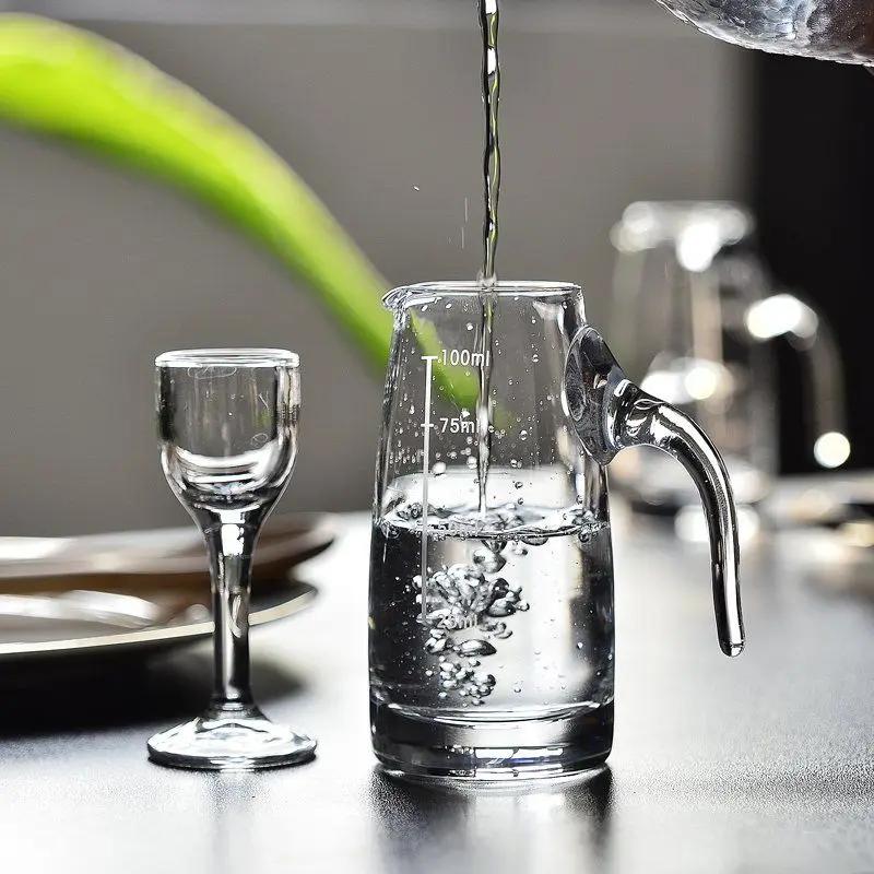 

Набор чашек Baijiu из двух частей, чашка для водки, одна кастрюля, одна чашка, маленький размер, одно горлышко, чашка для крепкого вина на высокой ножке с весами