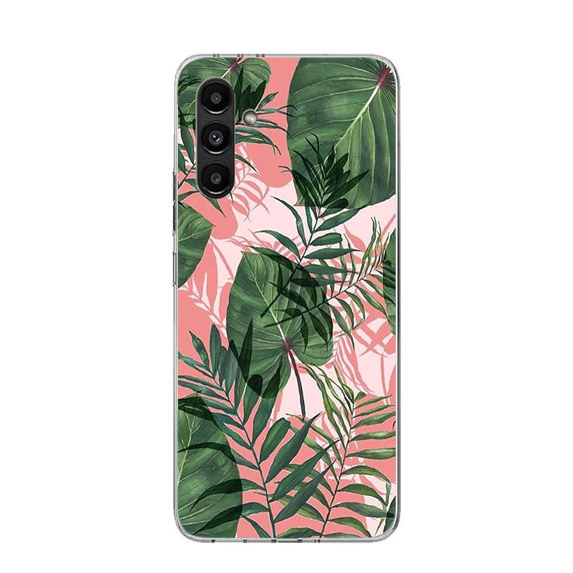 Summer Tropical Plants Green Leaf Phone Case For Samsung Galaxy A16 A26 A36 A56 A15 A14 A13 A55 A54 A53 A35 A34 A33 A25 A24 A23