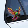 Dopamine Colorful Hummingbird Car Decals Body Auto Rear Triangle Window Trunk Bumper  Decals Creative Ornament