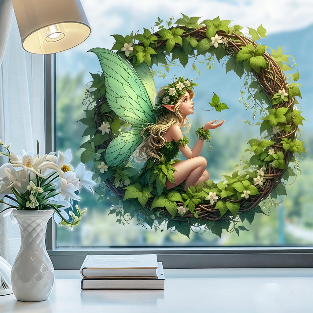Forest Elf Window Stickers Are Suitable for Glass Decorations in Bedrooms, Living Rooms and Other Spaces.