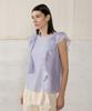 Baniseunyuyog 26Ss Scarlet Ruffle Sheer Blouse Blue