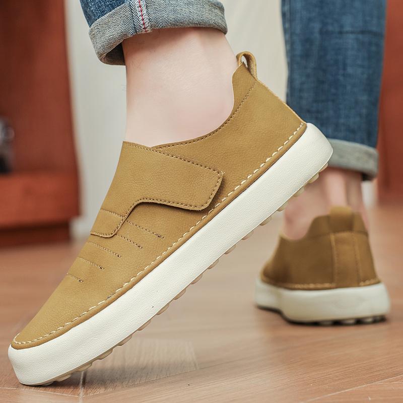 Designer Marke Herren Slipper Massage Sohle Trendige Leichte Freizeitschuhe Hochwertige Business Lederschuhe für Herren