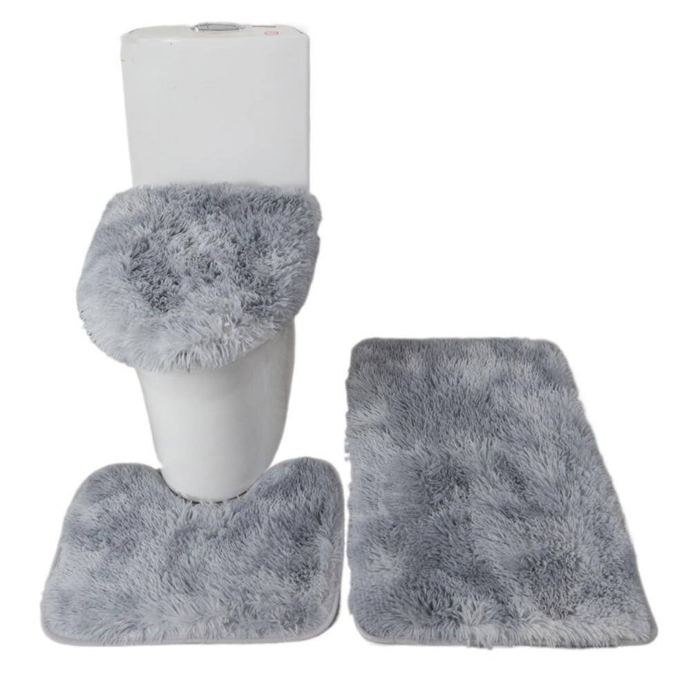 3pcs Anti Slip Floor Mat Absorbent Toilet Cushion Toilet Pad Toilet Cover  Living Room