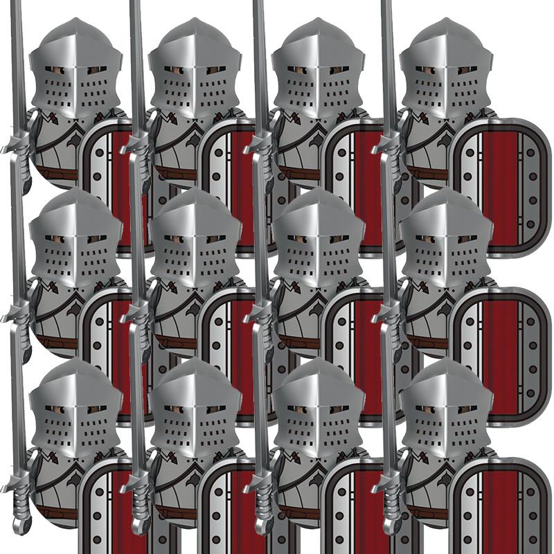 Kids Toys Medieval Military Figures Imperial Forbidden Army Knight Legion Ancient Soldier Suits Building Blocks Model Gifts